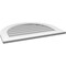 Ekena Millwork Round Top Surface Mount PVC Gable Vent: Non-Functional, w/ 3-1/2"W x 1"P Standard Frame, 32"W x 24"H GVPRT32X2401SN - alternate 4